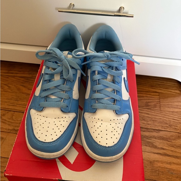Kids Blue and White Nike Dunks